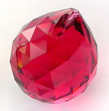 Crystal Ball in Luscious Bordeaux RED