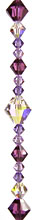 Enchantment Crystal Bead Hanger Deep Amethyst Purple - Swarovski Beads