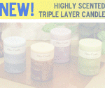 Delightful Highly Scented Triple Layer Pillar Candles