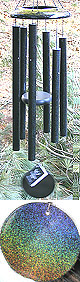 Corinthian Bells Windchime in Sparkling Black Spectrum Color!