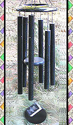 Corinthian Bells Sparkly Black Spectrum Windchimes