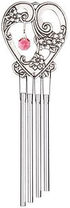 Carson Home Accents Windcharm Heart with Crystal