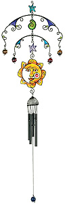 Carson Home Accents Wire Works Celestial Chime Black