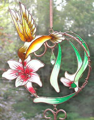 Carson Products GlowWorks Beads Hummingbird Mobile and Chime. Fabulous!