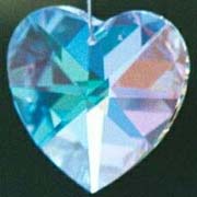 Sparkling Swarovski Crystal Prism Heart