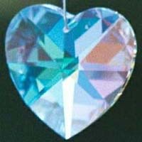 Beautiful Swarovski Crystal Prism Heart