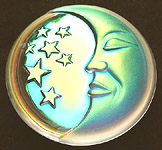 Moon and Stars Crystal Paper Weight