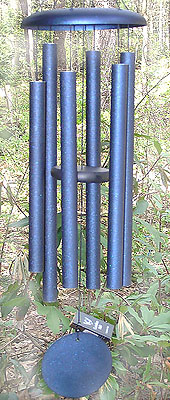Gorgeous Shimmery Midnight Blue Corinthian Bells Windchime.