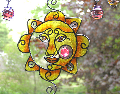 Carson Products Black Wireworks Celestial Mobile and Chime. Exquisite Artistry! Fun, Charming and Colorful!