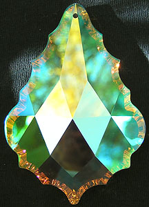 Feather Crystal. Coated with AB Gold! Flashy and Gorgeous!