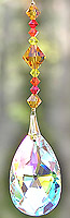 Fancy Pear 38AB with Autumn Red and Gold Beads