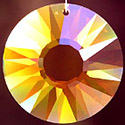 SunDisc 40mm Size in Gorgeous Deep Golden Topaz Color