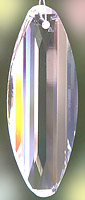 Swarovski 2005 New Design Surfboard Crystal 50mm or 50ab. Very Shiny and Sparkly!