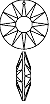 Line Drawing Showing SunDisc Shape and Facets.