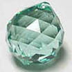 Crystal Ball Antique Green ~ Very Pretty and Popular Shade of Bluish Green Crystal
