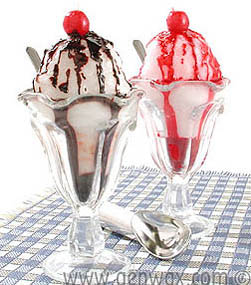 Wonderful Ice Cream Sundae Candles! Get REAL Ice Cream Sundaes at Remember When Diner!