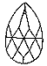 Fancy Pear Line Drawing