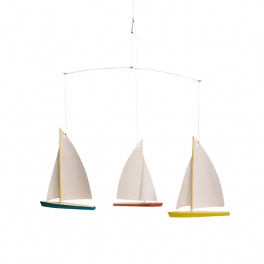 Flensted Mobile Dinghy Regatta Three Sailboats