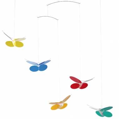 Colorful Butterflies Mobile by Flensted of Denmark