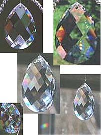 Almond  Rainbow Crystals