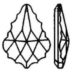 Feather Crystal Line Drawing to Show Detail