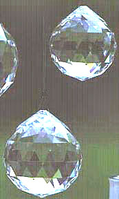 Three Shimmering Crystal Balls from Swarovski.