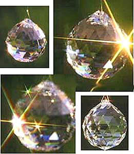 The Beautiful Crystal Ball Sparkling in Sun.