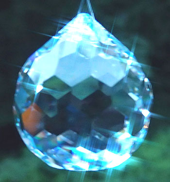 Unusual Crystal Ball with Beautiful Hexagonal Facets