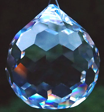 Unusual Crystal Ball with Beautiful Hexagonal Facets