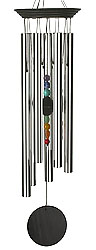 Large Chakra Seven Stones Chime Windchime 24 Inches