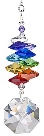Crystal Cascade Rainbow with SunDancer Octagon Crystal