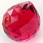 Crystal Ball Brilliant Red