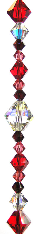 Enlarged For Detail Enchantment Crystal Bead Hanger Brilliant Red - Swarovski Beads Enlarged for Detail Enchantment Crystal Bead Hanger Brilliant Red - Swarovski Beads