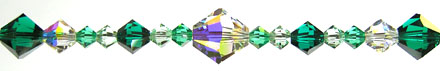 Enchantment Crystal Bead Hanger Emerald Green - Swarovski Beads