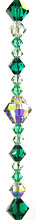 Enchantment Crystal Bead Hanger Emerald Green - Swarovski Beads