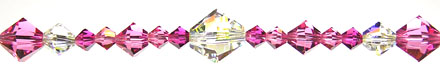 Enchantment Crystal Bead Hanger Lovely Rose Pink - Swarovski Beads