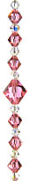 Simplicity Crystal Bead Hanger Lovely Rose Pink - Swarovski Beads
