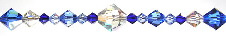 Enchantment Crystal Bead Hanger Medium Sapphire Blue - Swarovski Beads