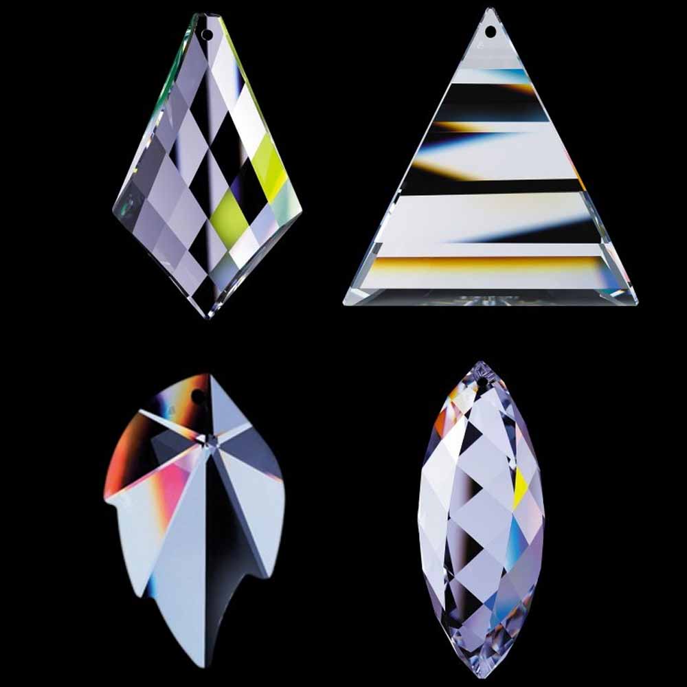 Swarovski Twist Crystal With Crystals Flame, Radiant, and Leaf 