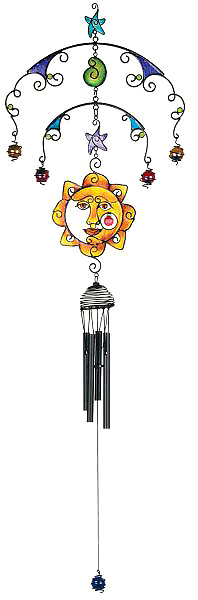 Black Wireworks CELESTIAL Mobile and Chime. Captivating Fun!