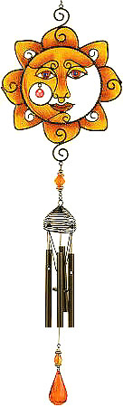 Black Wireworks Sunny Smile Mobile and Chime. A Bright Happy Sparkling Smile!
