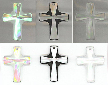 Swarovski Frosted Crystal Cross