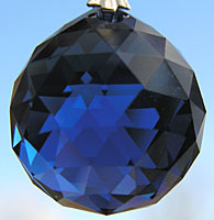 Dark Sapphire Blue Crystal Ball