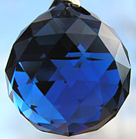 Dark Sapphire Blue Crystal Ball