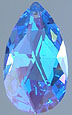 Blue-AB Swarovski Fancy Pear