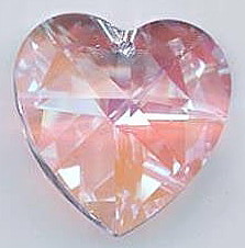 Beautiful Swarovski Crystal Prism Heart AB