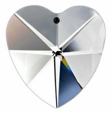 Beautiful Swarovski Crystal Prism Heart