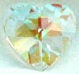Beautiful Swarovski Crystal Prism Heart AB