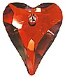 Wild Heart Red Magma Swarovski Crystal