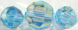 Swarovski Aquamarine Crystal Beads